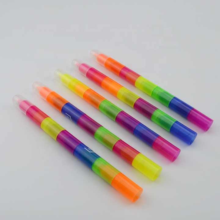 Highlighter Multi Color Pen Composed with 6 Mini Fluorescent Markers,Alternate Colors for Your Choice