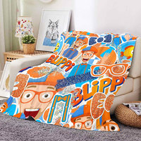 Couverture en polaire douce et mignonne de haute qualité pour enfants et bébés, idéale pour canapé, lit ou comme jeté.