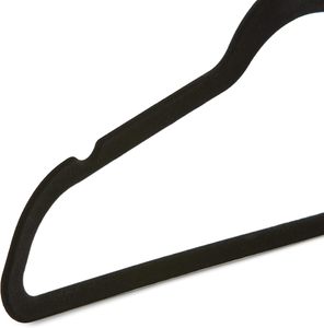 En gros Cintres en velours robustes antidérapants avec revêtement en feutre pour vêtements, avec logo - Product Image 5