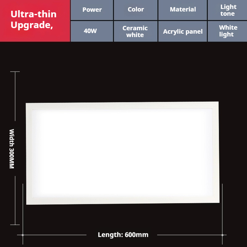 Cerámica rectangular blanca - 40W