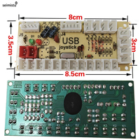 Kit d'arcade USB Encodeur à délai nul avec câble Matériel plastique anglais pour jeux d'arcade à pièces
