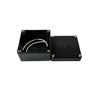 Boîtier électronique en plastique de type F noir imperméable de haute qualité pour l'extérieur, IP65