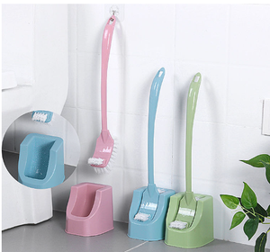 Sunshine-Cepillo de Microfibra para Limpieza de Inodoro, Escobilla de Goma con Mango Largo, Soporte de PP, Estropajo de Mano para <span class=keywords><strong>Cocina</strong></span>, Baño, Bebés - Product Image 3