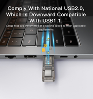 GS21 YESIDO 2 en 1 Adaptador Multifunción USB 3.0 Tipo-C a USB y Lector de Tarjetas OTG para Tarjetas TF