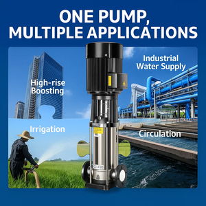Fabricant de pompes verticales multi-étages en acier inoxydable, pompes centrifuges de surpression d'eau industrielles, pompes commerciales écoénergétiques CDL - Product Image 6