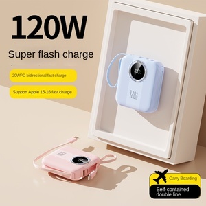 Batería Externa al por Mayor <span class=keywords><strong>de</strong></span> 10000mAh 20000mAh 22.5W con Carga Rápida PD, Pantalla y Cable Dual USB Tipo C y Lightning - Product Image 4