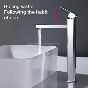 BTO robinet montage eau chaude froide bassin mitigeurs chrome poli lavabo évier salle de bain robinet Top un