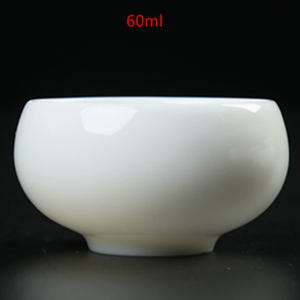 Service à thé Kung Fu en céramique exquise, tasses de maître en jade de graisse de mouton, tasses professionnelles pour la dégustation du thé chinois, cadeau en <span class=keywords><strong>Blanc</strong></span> de Chine - Product Image 6