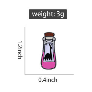 Pozioni smalto spille personalizzate viola Llama pozione spille distintivi risvolto divertente cartone animato film gioielli regalo per bambini amici - Product Image 6