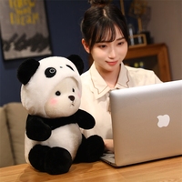 Vente en Gros Peluches Panda Douces, Adorables Jouets en Peluche Panda, Poupées en Peluche Ours, Poupée pour Machine à Pinces