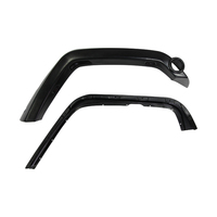 FFD138 accessoires 4x4 de haute qualité pièces automobiles ABS noir étendu garde-boue fusées pour Jeep Wrangler