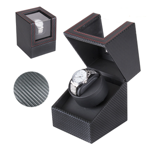 <span class=keywords><strong>Remontoir</strong></span> de <span class=keywords><strong>montre</strong></span> classique en cuir PU avec anneau d'extension et fenêtre de visualisation en acrylique pour montres automatiques de luxe certifié WCA - Product Image 3