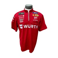 Maillot de course de moto de sublimation de haute qualité Racing Crew Polo Quarter Zip Shirt Motorcycle & Auto Racing Wear