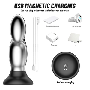 Boîte personnalisée gratuite-Vibrant sans fil Télécommande en acier inoxydable Butt Plug Sex Toys pour hommes <span class=keywords><strong>Gay</strong></span> Homme Vibrateur Femme Gode <span class=keywords><strong>Cul</strong></span> - Product Image 5