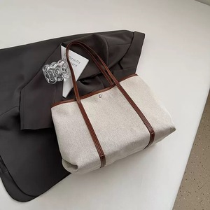 <span class=keywords><strong>Sac</strong></span> fourre-tout en toile vintage grande capacité pour femme, idéal pour la vie quotidienne, les étudiants, le shopping, le travail et les loisirs - Product Image 2