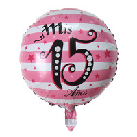 Ballons espagnols de 18 pouces pour la fête des quinze ans, Mis Quince Fifteen, Mis 15 Anos Para Globos, pour fille, Fiesta De Quince Anos, Anera Party Deco
