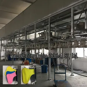 reusable rubber outdoor shoe non slip dipping machine full automatic adult latex protective shoe production line