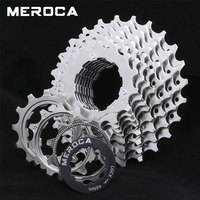 MEROCA Vélo à roue libre ultra-léger à 8 vitesses 9/10/11 vitesses 25/28T Vélo de route pliant avec pignon à cassette en alliage