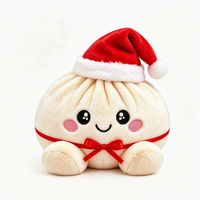 Nouveau jouet anti-stress en peluche en forme de dumpling - Adorable dumpling à presser avec panier vapeur