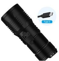 Nouveau modèle de lampe de poche LED laser blanche à charge rapide USB, lampe de poche extérieure multifonctionnelle à longue portée