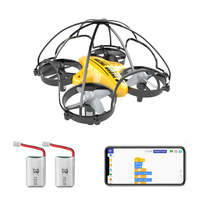 APEX-Mini Dron de codificación educativa programable para niños, juguete de programación para rascar, aplicación y control remoto