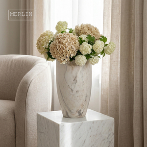 Vase décoratif <span class=keywords><strong>Merlin</strong></span> Living en céramique pour la maison, vase à fleurs, autres décorations d'intérieur, décorations d'hôtel, vente en gros de la fabrique de céramique de Chaozhou - Product Image 5