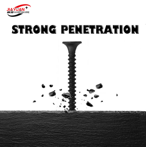 Vente Directe d'Usine Chine <span class=keywords><strong>Vis</strong></span> à Placo Noires pour Plaques de Plâtre, Fixations de Quincaillerie 20MM à 100MM - Product Image 4