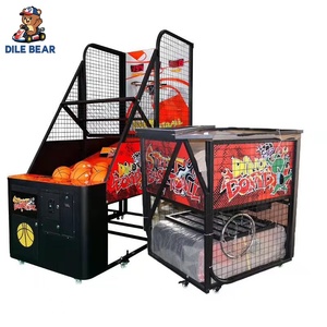 Macchina da Gioco Arcade di <span class=keywords><strong>Basket</strong></span> a Gettoni, in Metallo, per Due Giocatori con Luci LED, Attrezzatura per Divertimento Indoor, Garanzia di 1 Anno - Product Image 5