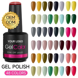 Gel de Color Brillante para Manicura de Primera Calidad, Gel de Uñas Brillante de Alta Pigmentación y Larga Duración, Gel UV LED para Arte de Uñas, Venta al por Mayor de Fábrica OEM - Product Image 1