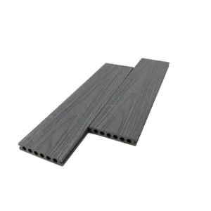 Sayruo Light grey Waterproof long lifetime and non-maintenance outdoor co-extrusion wpc decking hollow type