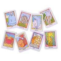 Jeu de cartes éducatif pour enfants, cartes flash en anglais, Go Fish, Jeux de mémoire Old Maid, impression offset, vernissage UV, gaufrage