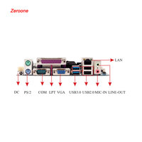 Fabricant de Shenzhen DDR3L Ram Carte mère personnalisée Processeur Celeron J1800 avec LPT Dual COM et USB 3.0