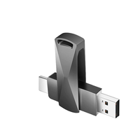 USB portabel 3.0 antarmuka tipe-c, Flash Drive SSD Mini logam kapasitas 128GB 500MB/dtk kecepatan 1 tahun garansi baru
