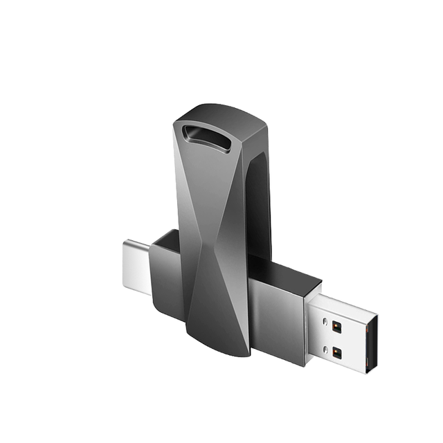 Portable USB 3.0 Type-C Interface 128GB Capacity SSD Flash Drive Mini Metal 500MB/s Speed 1-Year Warranty New