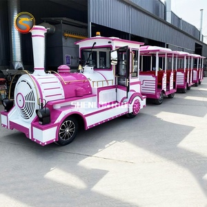 Train électrique sans rails de haute qualité de la marque SHENLONG à vendre, manège de parc à thème pour enfants avec lumières LED - Product Image 2