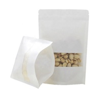 Sachets d'emballage Doypack en papier kraft brun recyclé, refermables avec fermeture éclair, thermoscellables, pour aliments, pizzas, sushis, salades, sucre