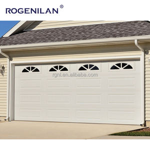 Puertas de Garaje Seccionales de Aluminio Prefabricadas Americanas Rogenilan de 9*7 pies para 2 Autos, Puertas Plegables para Casas - Product Image 5