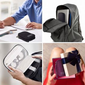 Wsy Multifunctional Digital <b>Cable</b> Storage Bag Lightweight <b>Waterproof</b> Travel Electronic Accessories Organizer Pouch - Product Image 5