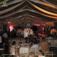 Grande Tente de Mariage en Structure Membrane PVC, à Armature Droite, pour 1000 Places, Luxe, pour Expositions Extérieures dans le Désert, avec Tapis