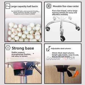 Double Fish <span class=keywords><strong>Ping</strong></span> <span class=keywords><strong>Pong</strong></span> Table Tennis Training Basket Mobile Multi-Ball Tray Ball Collector SQ02 Sports Entertainment Storage - Product Image 3