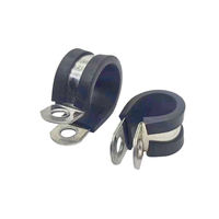 Collier de serrage en acier au carbone zingué avec doublure EPDM, support de fixation robuste pour tuyau, prix usine, vente en gros