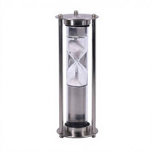 Motivational Time Measurement Gym Hourglass 15mins 25 Mins Custom Durable White <b>Sand</b> <b>Timer</b> Nickel Plated and Logo Custom - Product Image 1