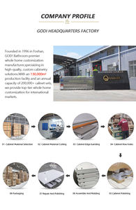 GODI sıcak satış Mini komple lake cam Millwork modüler mutfak akıllı dolap siyah mutfak dolabı montajı hazır - Product Image 4