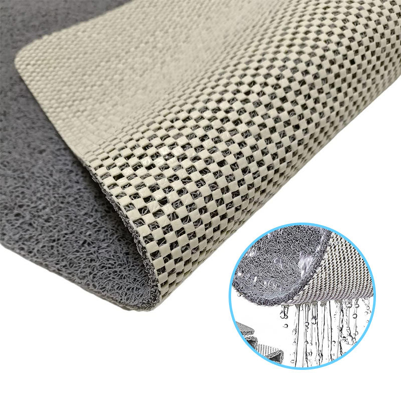 Tapis De Douche Antidérapant En Luffa En PVC à Séchage Rapide Pour