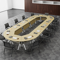 Table de conférence moderne en bois massif, écologique, pour la maison, le bureau, l'atelier commercial