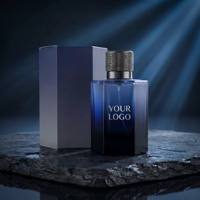 Parfum pour homme LF Matte Navy Blue, marque privée, parfum boisé longue durée, 100 ml, parfum intense, logo personnalisé, spray OEM ODM
