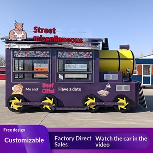 Chariot de restauration mobile pour sites touristiques, chariot de vente allongé, chariot pour boissons froides, thé au lait, stand de marché nocturne, entreprise - Product Image 2