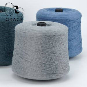 Fil mélangé lavable 10 % <span class=keywords><strong>cachemire</strong></span> 90 % laine mérinos 26NM/2 mercerisé de qualité supérieure pour machines à tricoter et à tisser - Product Image 5