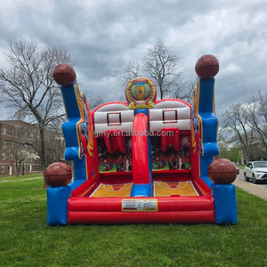 Gioco Arcade di <span class=keywords><strong>Basket</strong></span> Gonfiabile GMY Nero e Arancione, Attrezzatura da Parco <span class=keywords><strong>Giochi</strong></span>, <span class=keywords><strong>Giochi</strong></span> Interattivi all'Aperto per Adulti - Product Image 2