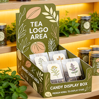 Boîte de présentation personnalisée PDQ, emballage en carton pour supermarché, pour sachets de thé aux herbes et de café